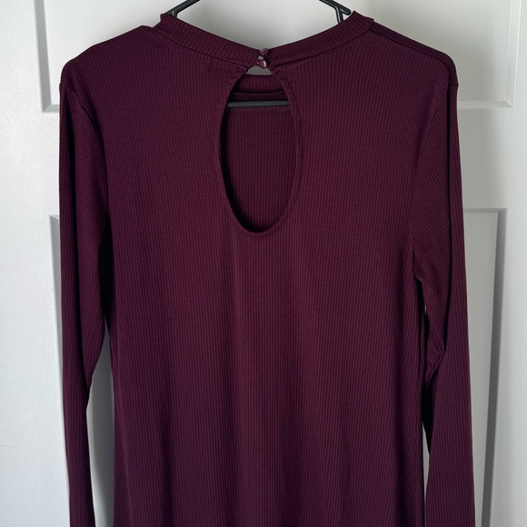 Love, Fire Ribbed Mockneck Skater Dress - Picture 6 of 10